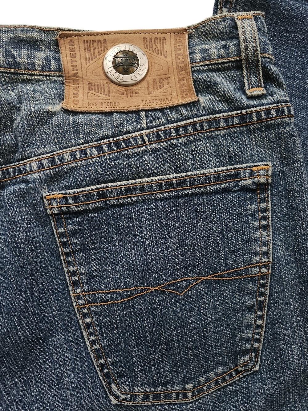 Vintage Ikeda Jeans 34x32 Made in Canada | Classic Straight Leg DenimVintage - Picture 6 of 13